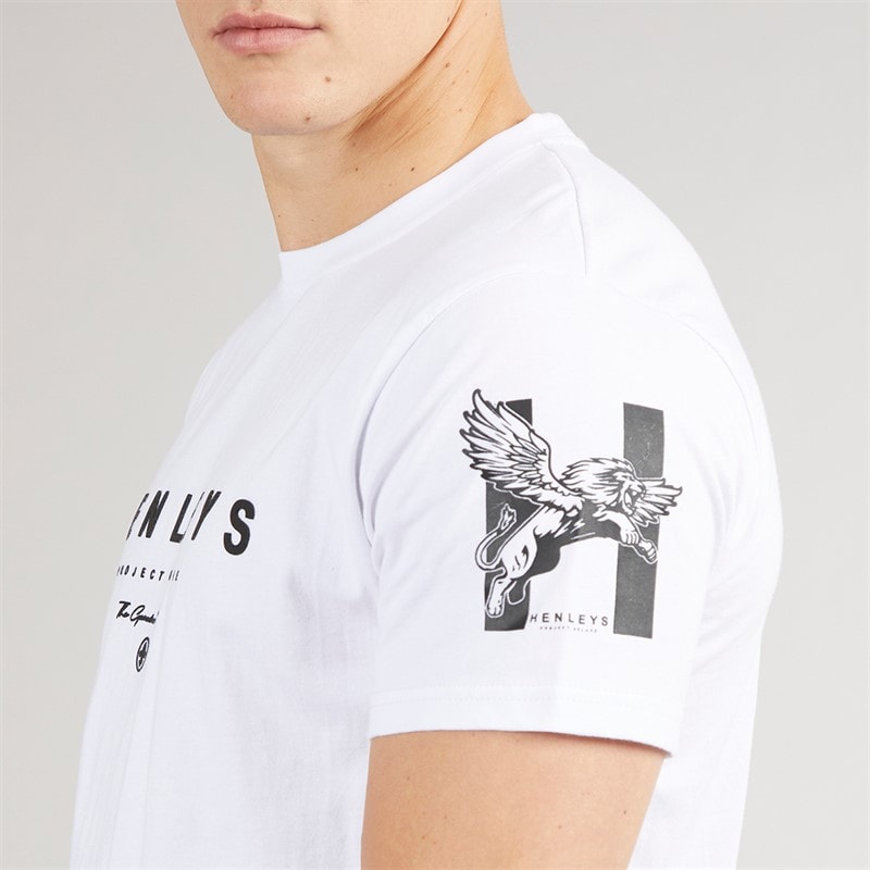 Henleys Mens Hentyme T-Shirt White - Image 3