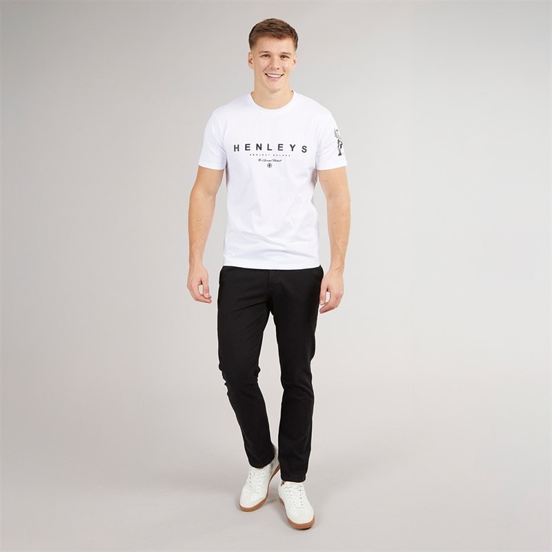 Henleys Mens Hentyme T-Shirt White - Image 4