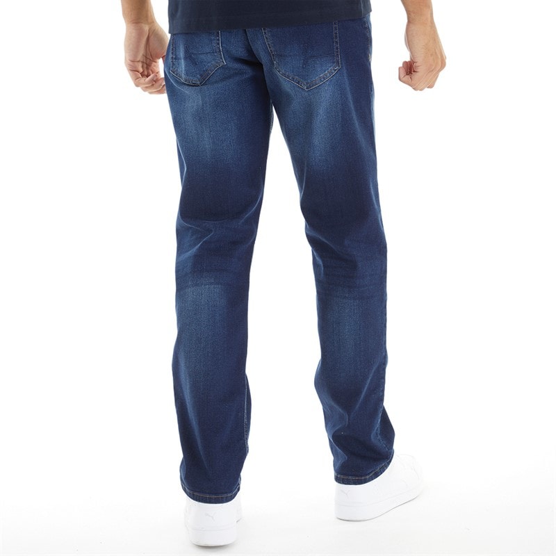 Henleys Mens Breeze Straight Fit Jeans Dark Wash - Image 2
