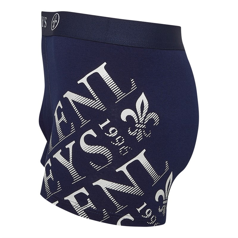 Henleys Mens Tringles Three Pack Henleys Boxers Peacoat/Surf The Web/Chambray Blue - Image 2