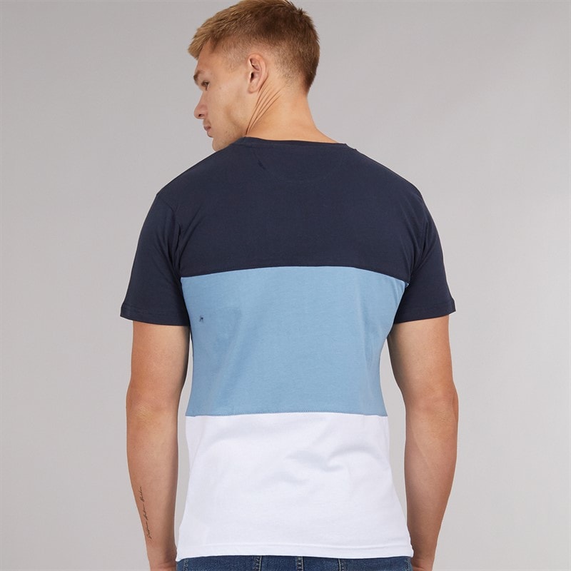 Henleys Mens Henpanel T-Shirt Navy - Image 2
