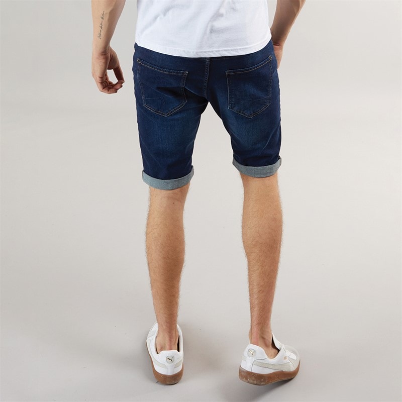 Henleys Mens Flex Denim Shorts Dark Wash - Image 2