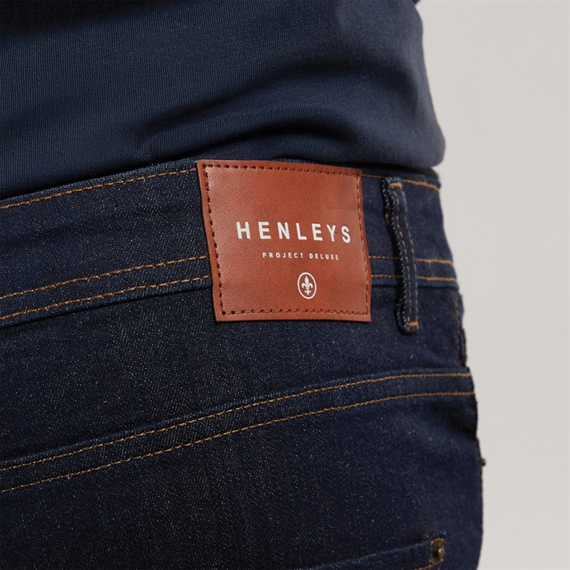 Henleys Mens Flex Denim Shorts Raw - Image 3
