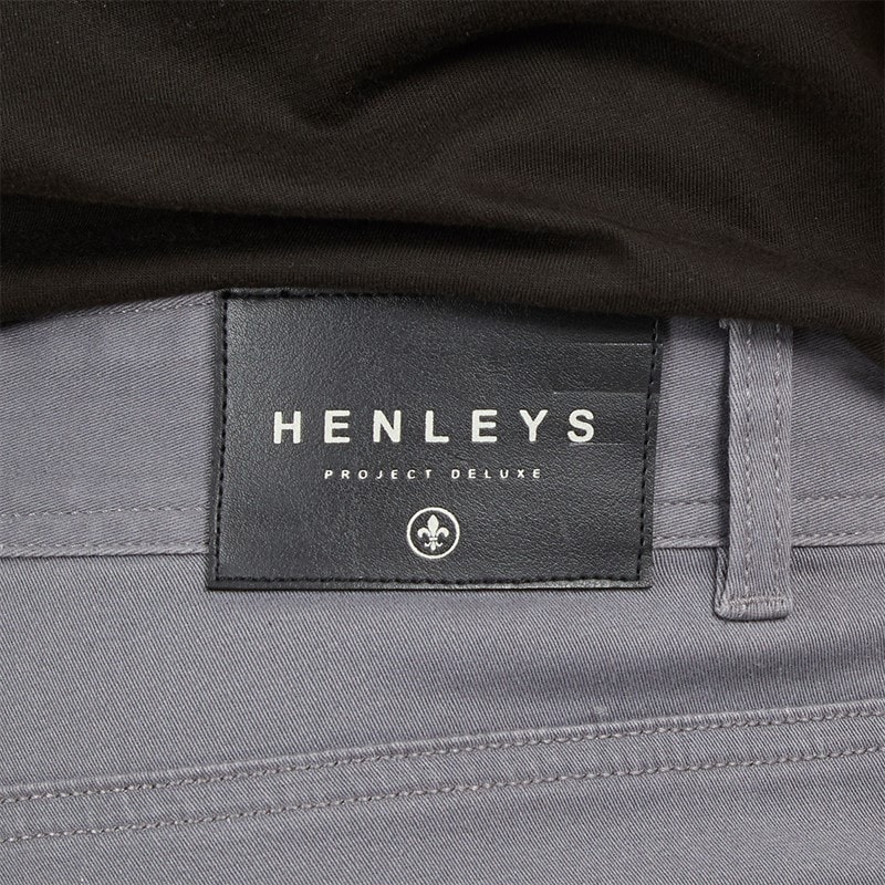 Henleys Mens Edition Chinos Grey - Image 3