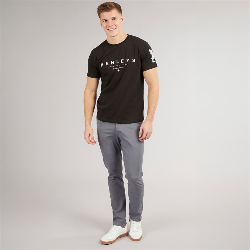 Henleys Mens Edition Chinos Grey - Image 4