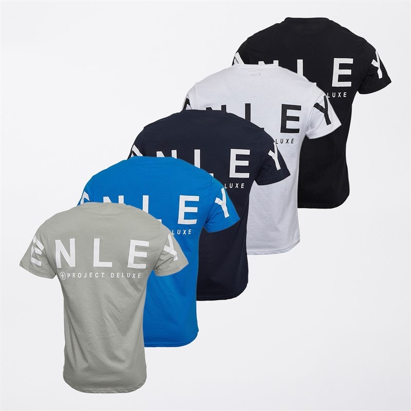 Henleys Mens Hensleeve Five Pack T-Shirts Assorted - Image 2