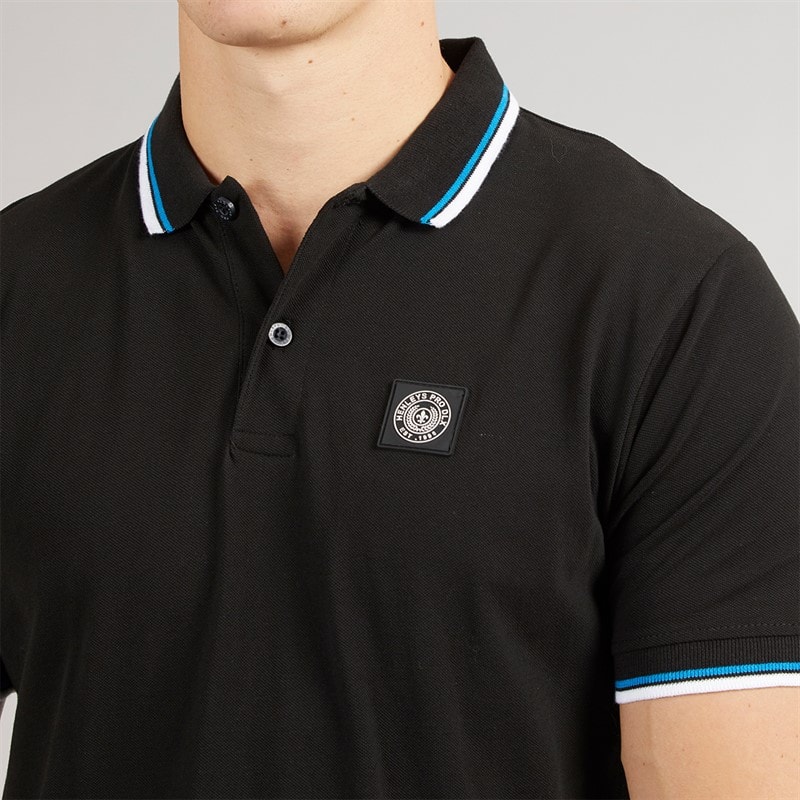 Henleys Mens Henalpha Polo Shirt Black - Image 3