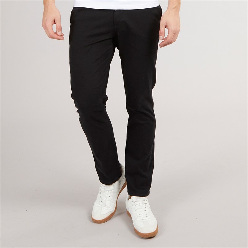 Henleys Mens Visit Chinos Black