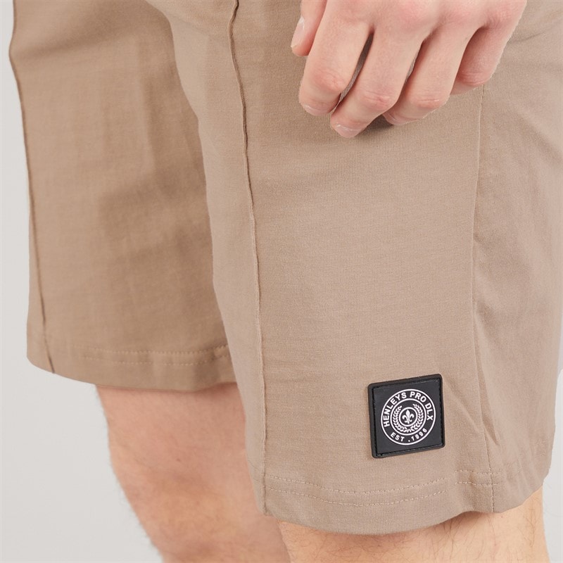 Henleys Mens Henychill Polo Shirt And Shorts Set Taupe - Image 5