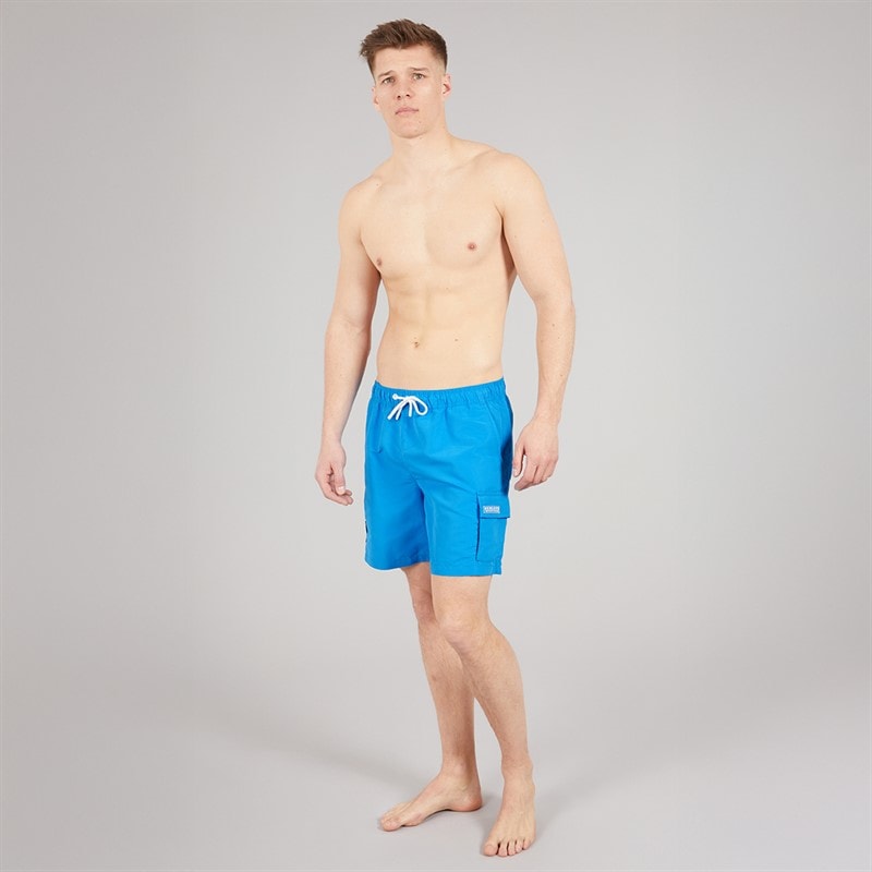 Henleys Mens Henulty Swimshorts Blue - Image 3
