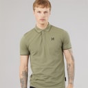 Henleys Mens Moorehen Polo Shirt Khaki