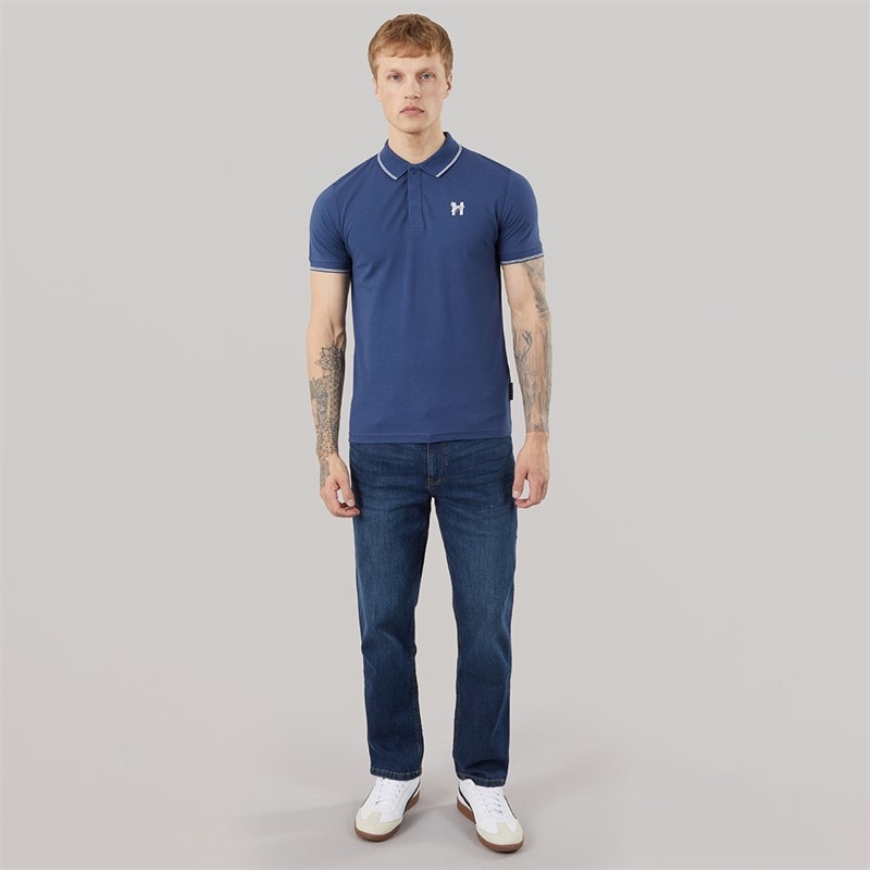 Henleys Mens Moorehen Polo Shirt Navy - Image 4