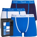 French Connection Mens FCUK Three Pack Boxers FCUK 7 Marine/White/Prince