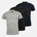 French Connection Mens Three Pack Jersey Polo Shirts Multi 1