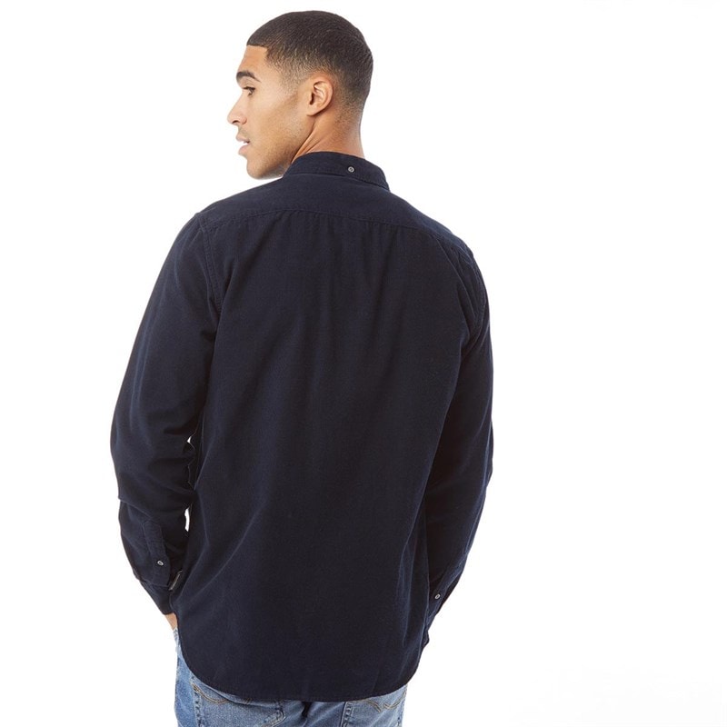 French Connection Mens Cord Long Sleeve Shirt Marine - Image 2