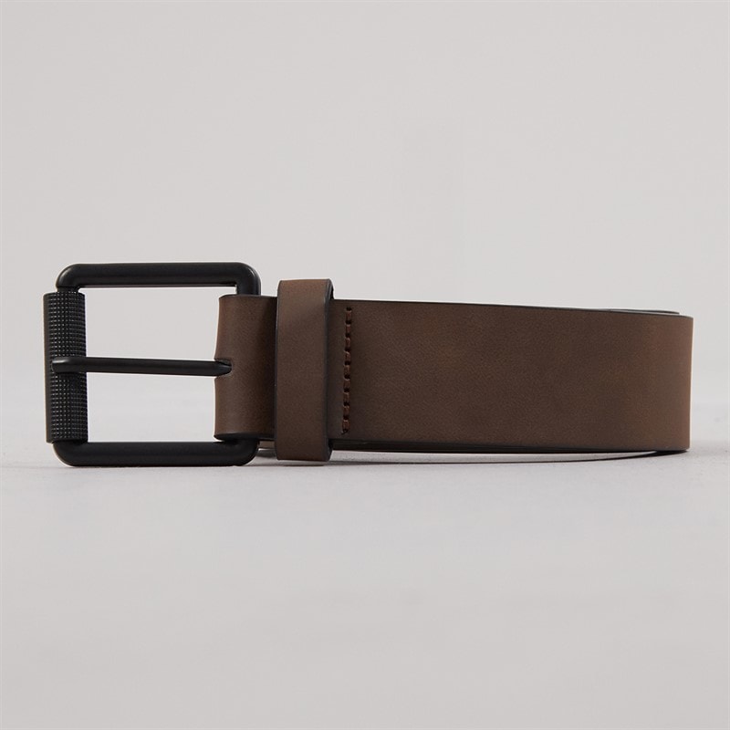French Connection Mens Courtland Leather Belt Brown - Image 1