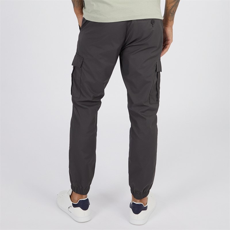 French Connection Mens Combat Tech Cargo Trousers Charcoal - Image 2