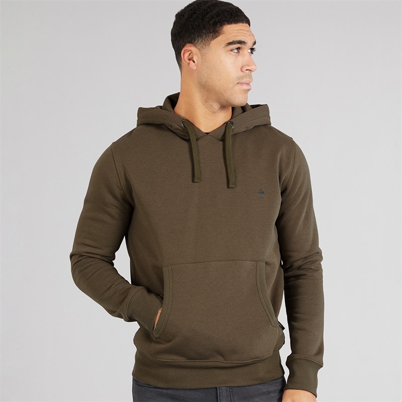 French Connection Mens Overhead Hoodie Khaki