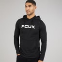 French Connection Mens Hooded Top Black/White