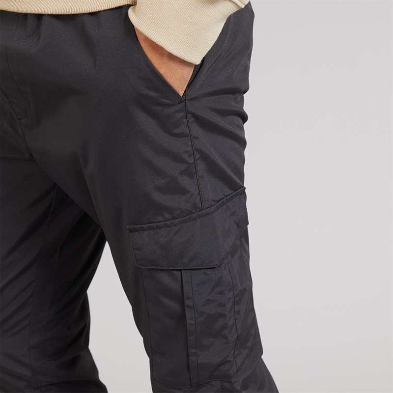 French Connection Mens Combat Tech Cargos Pants Black - Image 3