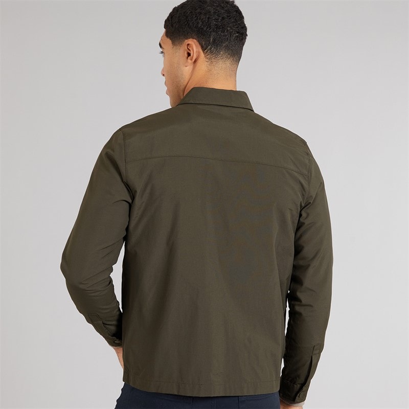 French Connection Mens Tech Overshirt Khaki - Image 2