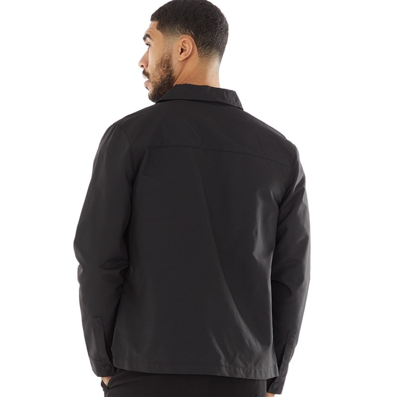 French Connection Mens Tech Overshirt Black - Image 2
