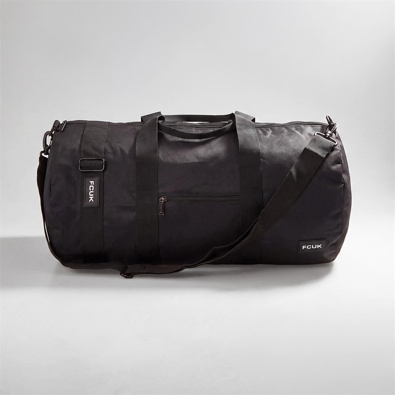 French Connection Mens FCUK Holdall Black/White - Image 2