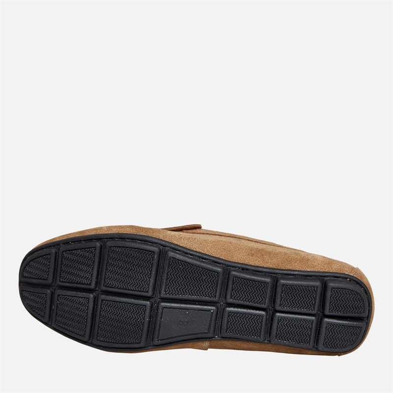 French Connection Mens Suede Driving Loafers Tan - Image 2