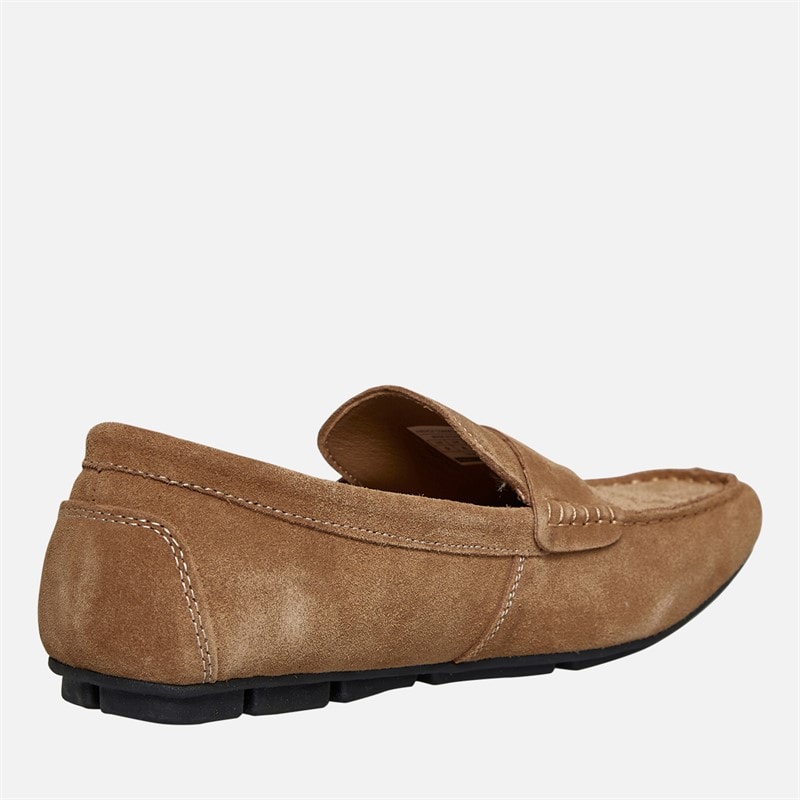 French Connection Mens Suede Driving Loafers Tan - Image 5