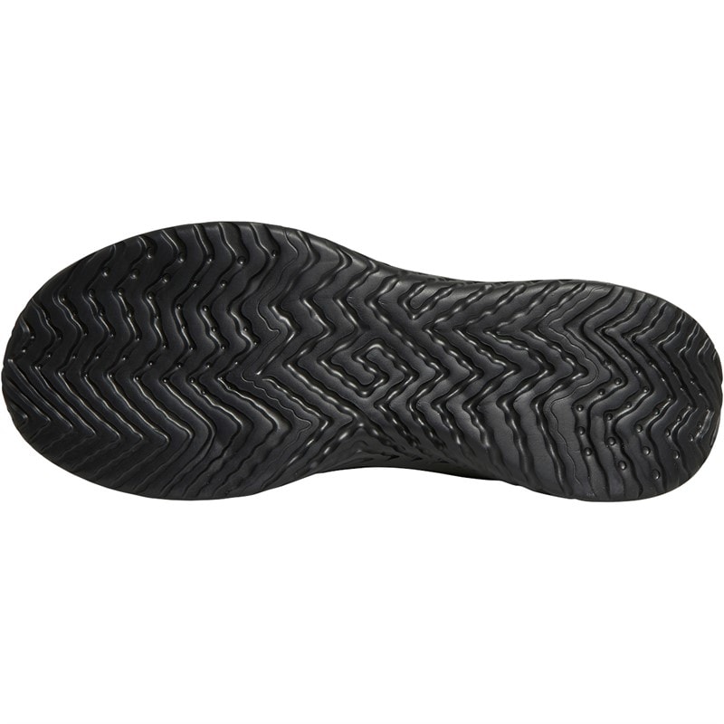 French Connection Mens V5 Lace Trainers Black Mono - Image 2