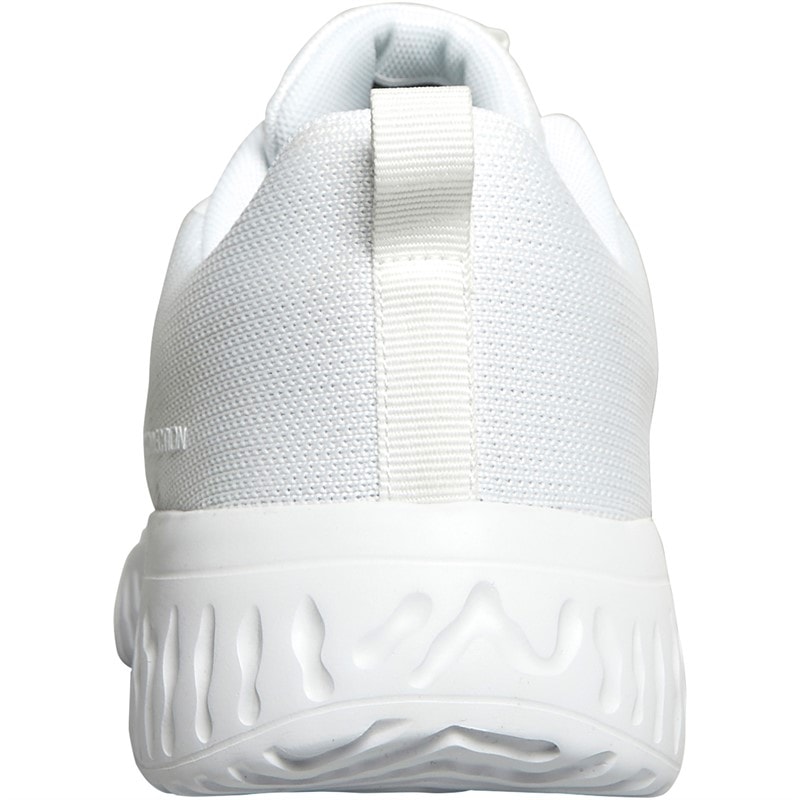 French Connection Mens V5 Lace Trainers White Mono - Image 3