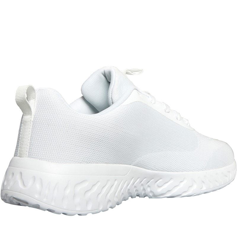 French Connection Mens V5 Lace Trainers White Mono - Image 5