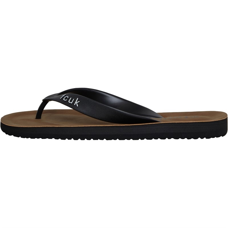 French Connection Mens FCUK Flip Flops Black - Image 2