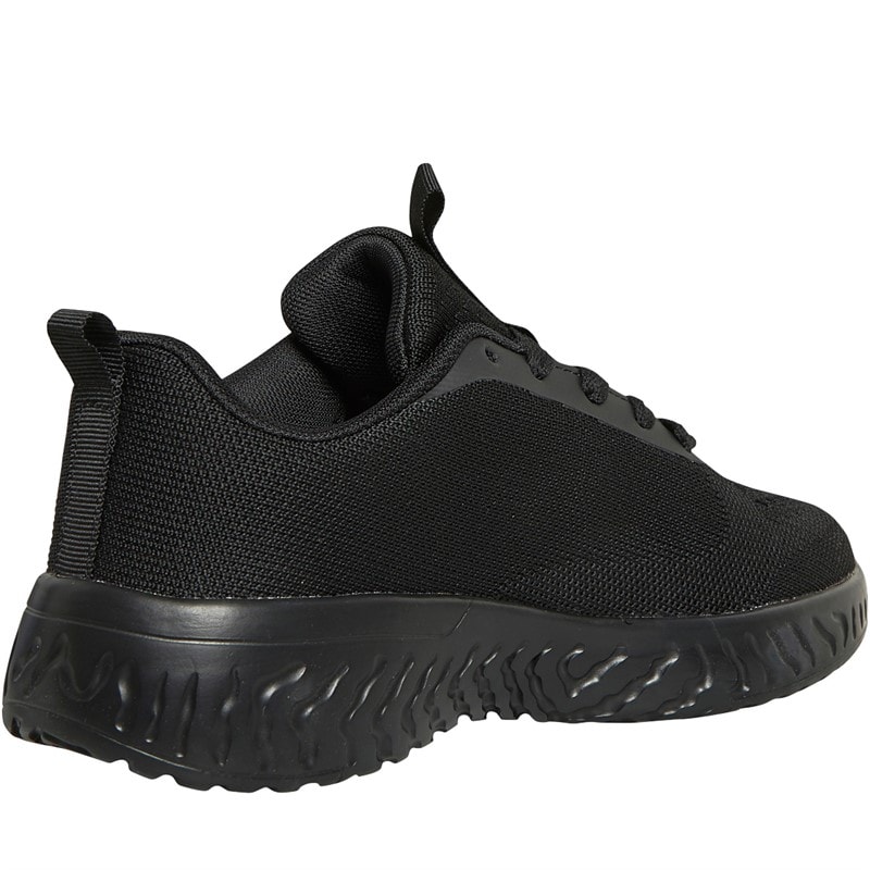 French Connection Womens V5 Lace Trainers Black Mono - Image 5