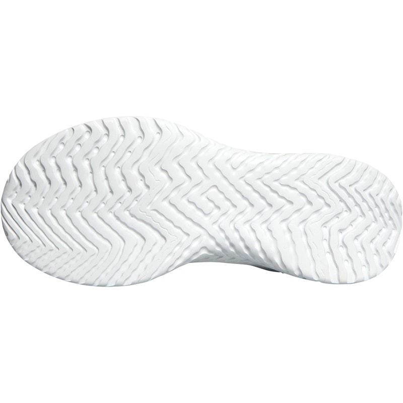 French Connection Womens V5 Lace Trainers White Mono - Image 2