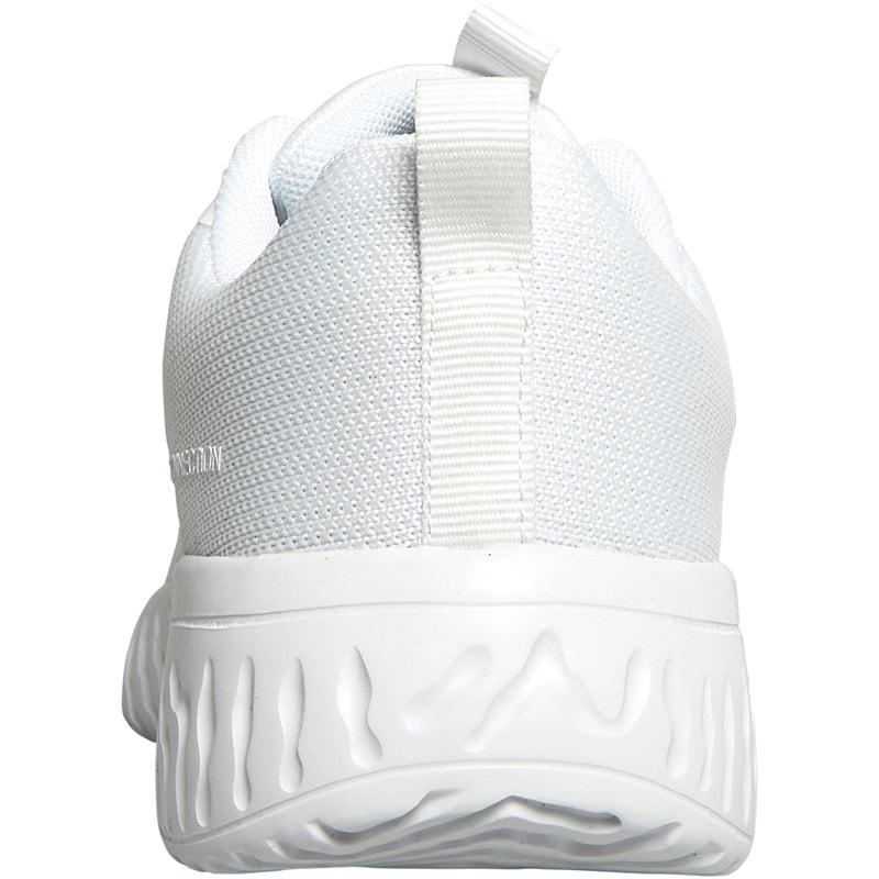 French Connection Womens V5 Lace Trainers White Mono - Image 3