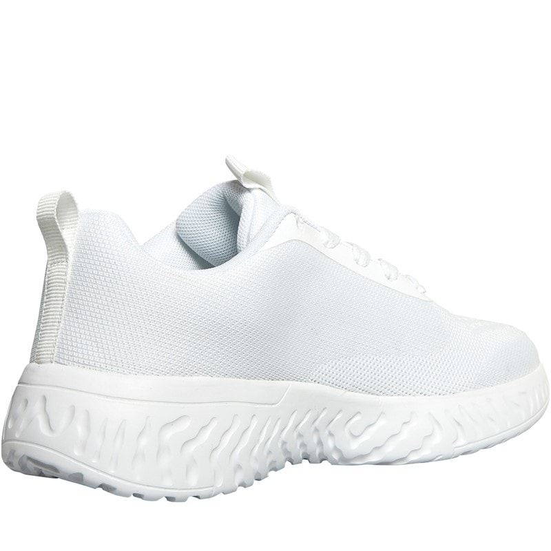 French Connection Womens V5 Lace Trainers White Mono - Image 5