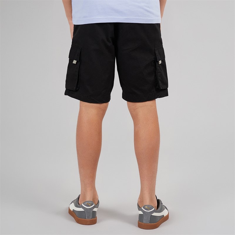 French Connection Boys Vault Cargo Shorts Black - Image 2