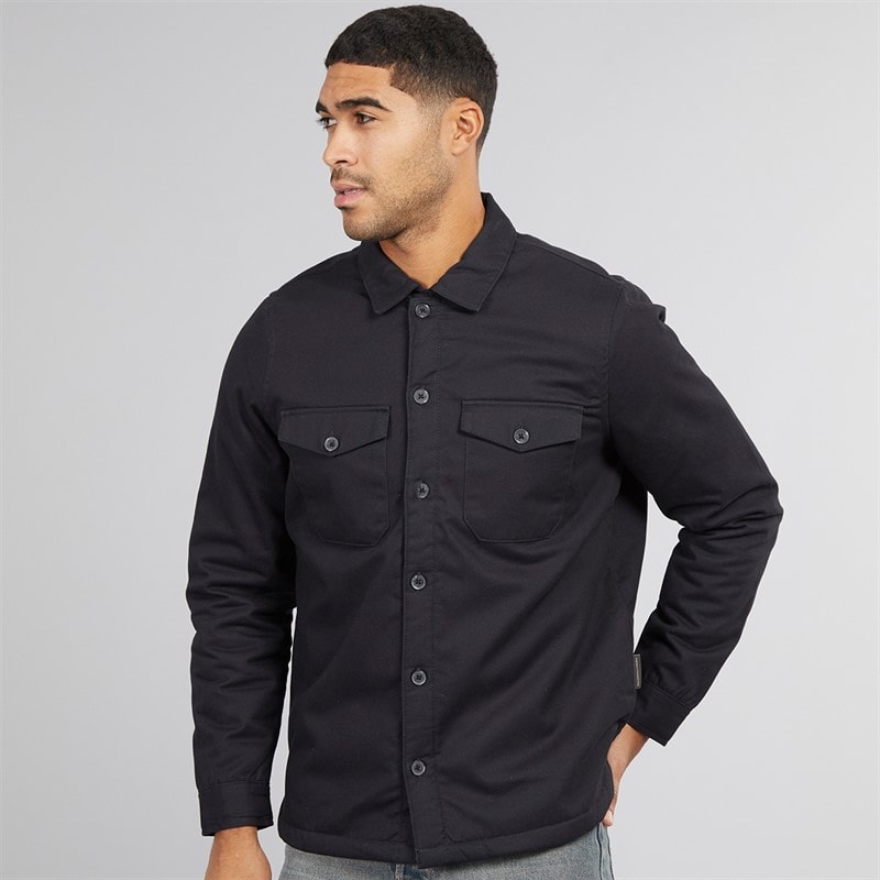 French Connection Mens Worker Borg Overshirt Marine - Image 5