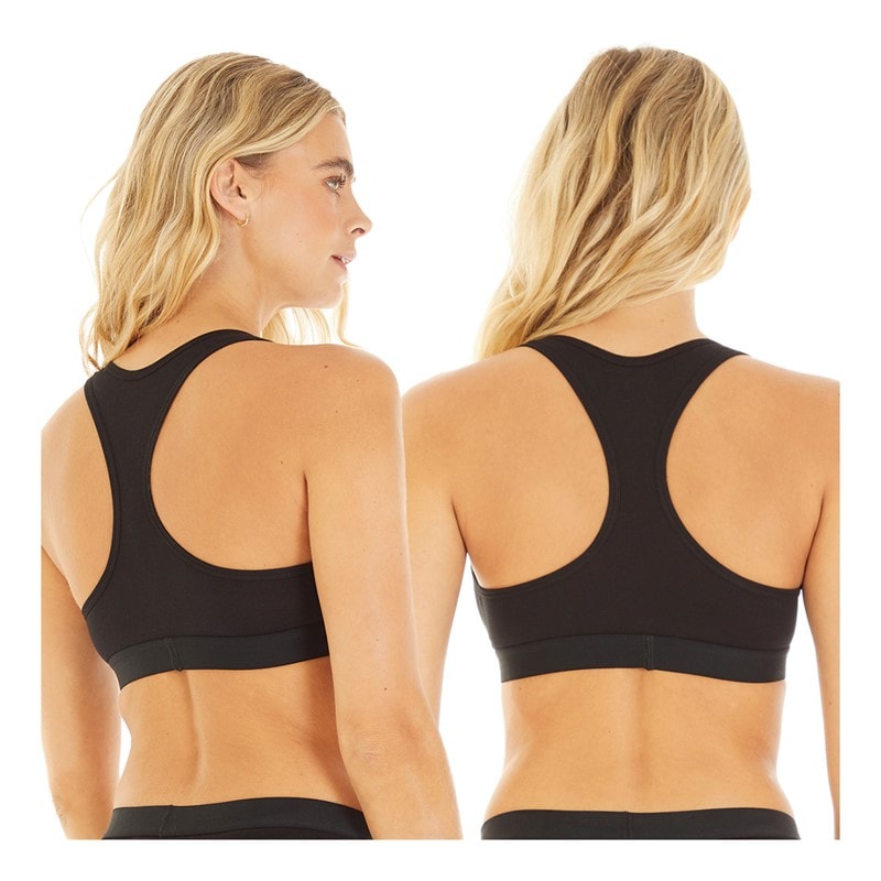 French Connection Womens Two Pack Crop Tops Black/Black Multi 1 - Image 2