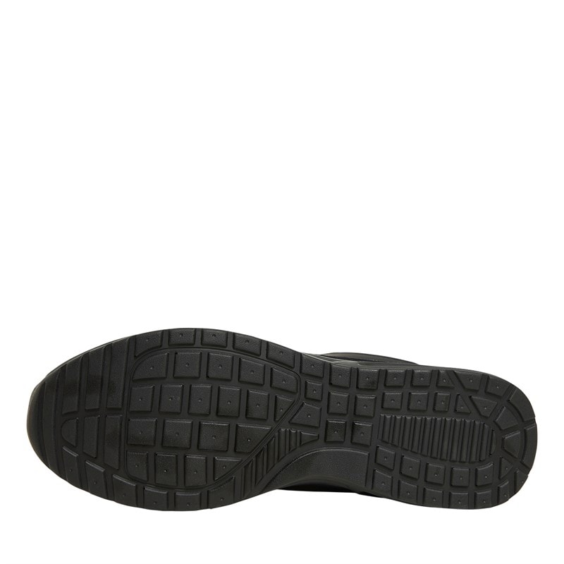 French Connection Mens PU/Suede Block Trainers Black Mono - Image 2