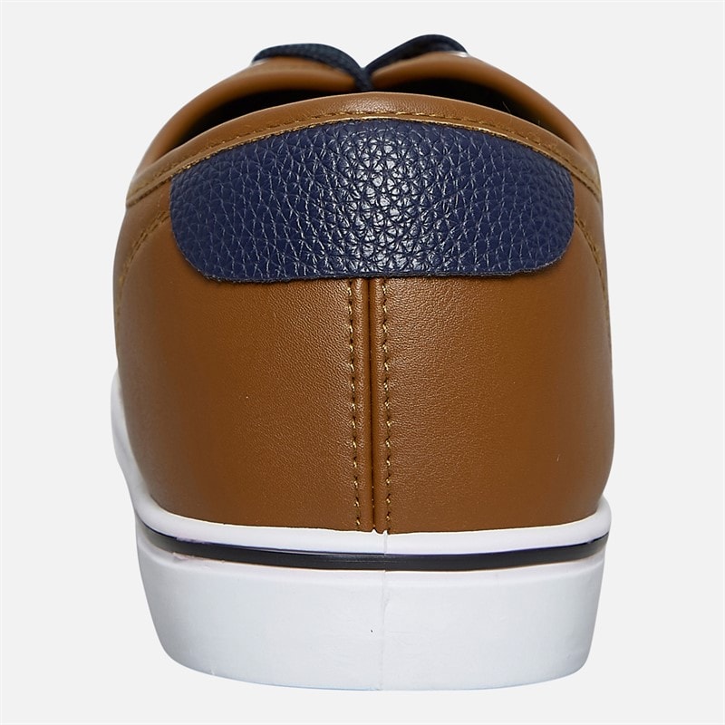 French Connection Mens Deck PU Shoes Brown - Image 3