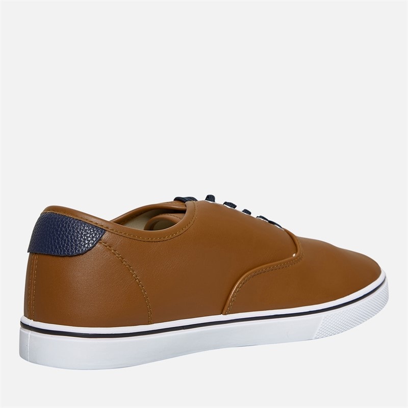 French Connection Mens Deck PU Shoes Brown - Image 5