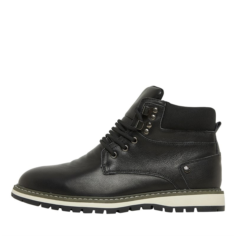 French Connection Mens Workwear Boots Black