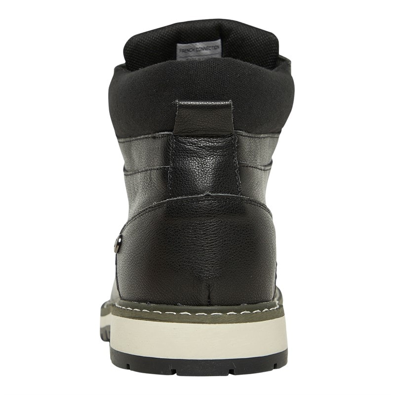 French Connection Mens Workwear Boots Black - Image 3