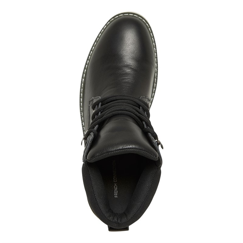 French Connection Mens Workwear Boots Black - Image 4
