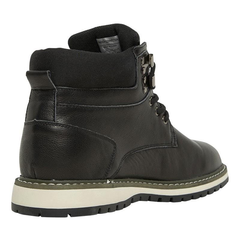 French Connection Mens Workwear Boots Black - Image 5