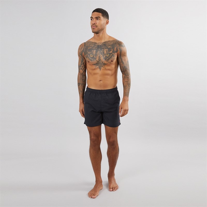 French Connection Mens Swim Shorts Marine/Red - Image 4