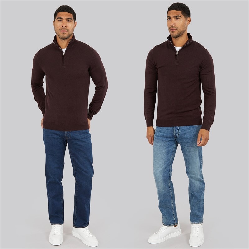 French Connection Mens FCUK Two Pack Regular Fit Jeans Ind50 - Midwash/Ind55 - Stonewash - Image 3