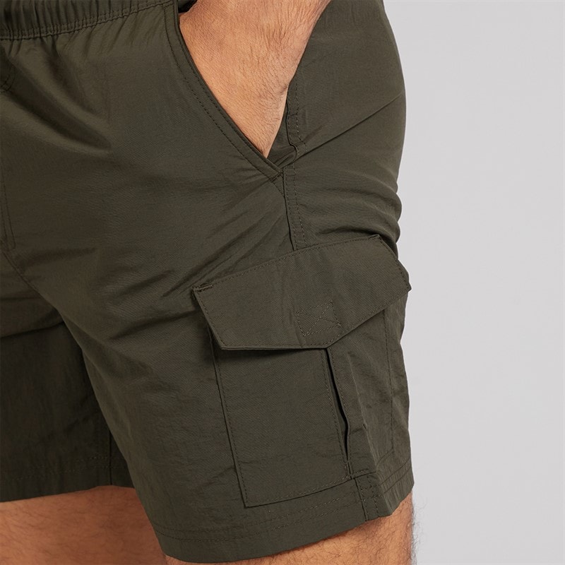 French Connection Mens Combat Swim Shorts Khaki - Image 3